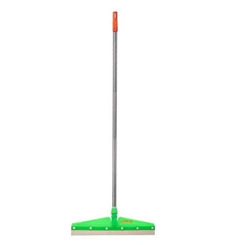 Zureni MACH-5 Wiper 19 inch Foam Rubber Blade, Double Lamination Rod with Sturdy Long Handle for Wiping, Floor Cleaning and Dirt Removal in Home, Bathroom & Kitchen (Random Colours)