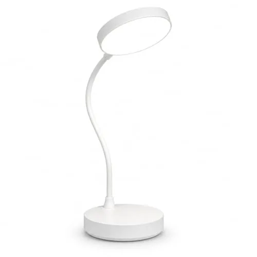 Trenndiva LED Study Table Lamp | Flexible Desk Lamp with Soft White Eye Care Light | Touch Control Reading Lamp with Phone Holder | Adjustable Gooseneck Lamp for Study Office Bedroom Home