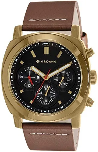 Giordano Black Dial Analog Men's Watch - 1751-06