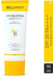 BELLAVITA Sunscreen - SPF 50 PA++++ Water based Hydrating Sunscreen 50 ml