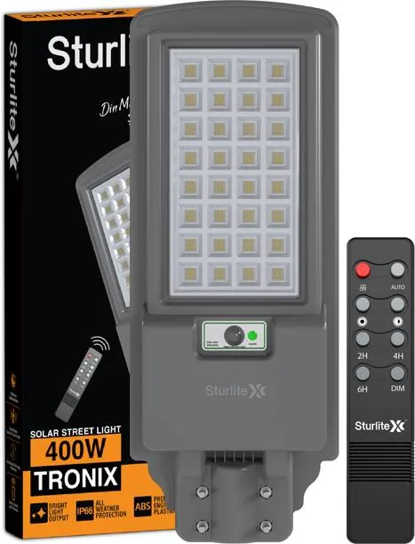 Sturlite Tronix 400W LED Solar Streetlight - (Pack of 1) (L-G-0219-25W) Flood Light Outdoor Lamp