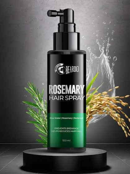 BEARDO Rosemary Hair Spray with Rice Water & Redensyl to Boost Hair Growth - 100 ml(75-100 ML) by Myntra