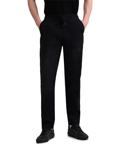 U.S. POLO ASSN. Mens Washed Jogger (UDJOGO0113_Black_32)