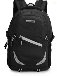 PROVOGUE Large 35 L Laptop Backpack Spacy unisex with rain cover and reflective strip (Black)