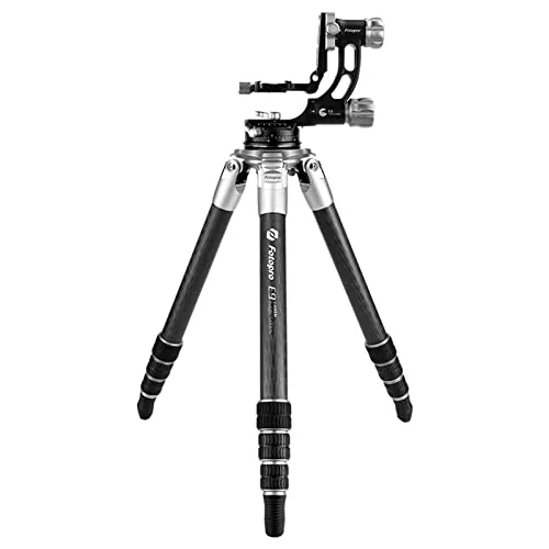 Fotopro Tripod E9 Eagle Series Gear UP for Adventure 4 Sections Black Folded 25.59 inch 10LB…