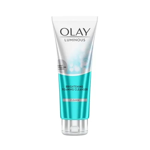 Olay Luminous Brightening Foaming Cleanser | Face Wash | Clear and Even Skin | with Glycerin | Normal, Oily, Dry, Combination | 100g
