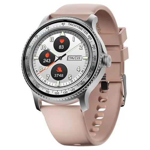 boAt Lunar Discovery – 2026 Edition w/ 1.39" (3.5 cm) HD Display, Bluetooth Calling, Emergency SOS, HR, SpO2 & Sleep Tracking Smart Watch for Men & Women (Cherry Blossom)