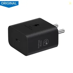 Samsung 25 W Adaptive Fast Charging 3 A Wall Charger for Mobile Black