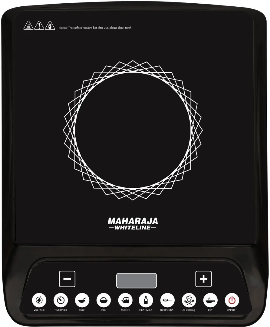 MAHARAJA WHITELINE 1300 W Induction Cooktop Touch Panel (Black, IC-130)