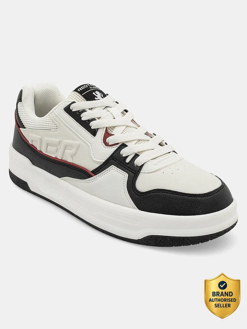 RED TAPE Lifestyle Sneakers for Men for Classic Everyday Comfort Sneakers For Men (White, Black , 8)