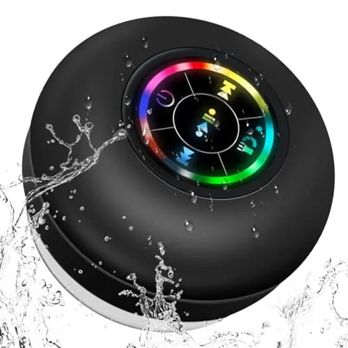 Suction Cup Speaker, Waterproof and Splash proof, HD Sound, Easy Pairing