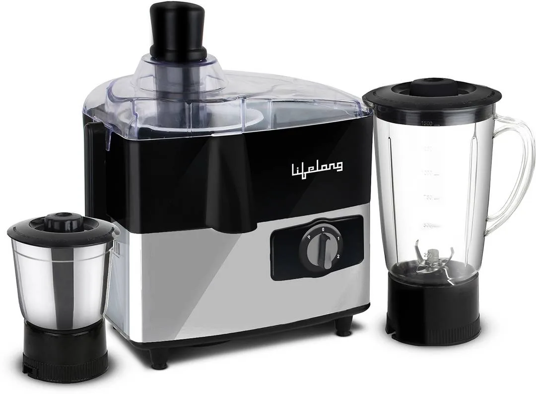 Lifelong Aspire 500 W Mixer Grinder LLJMG07 | 2 Jars | Black