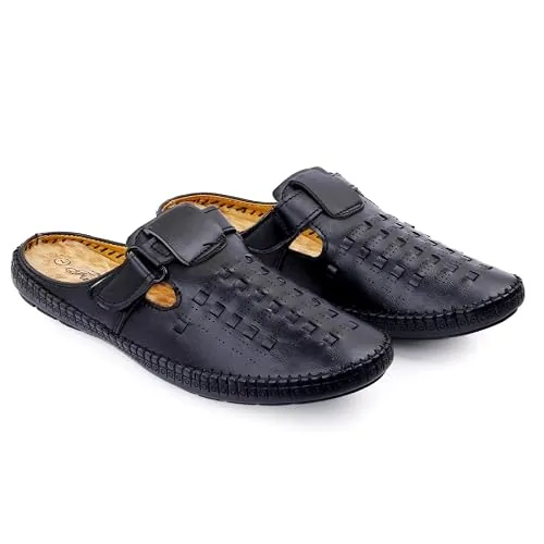 WUGATTI Men's Black Synthetic Outdoor & Trendy Fashion Walking Sandals 8, 8 UK