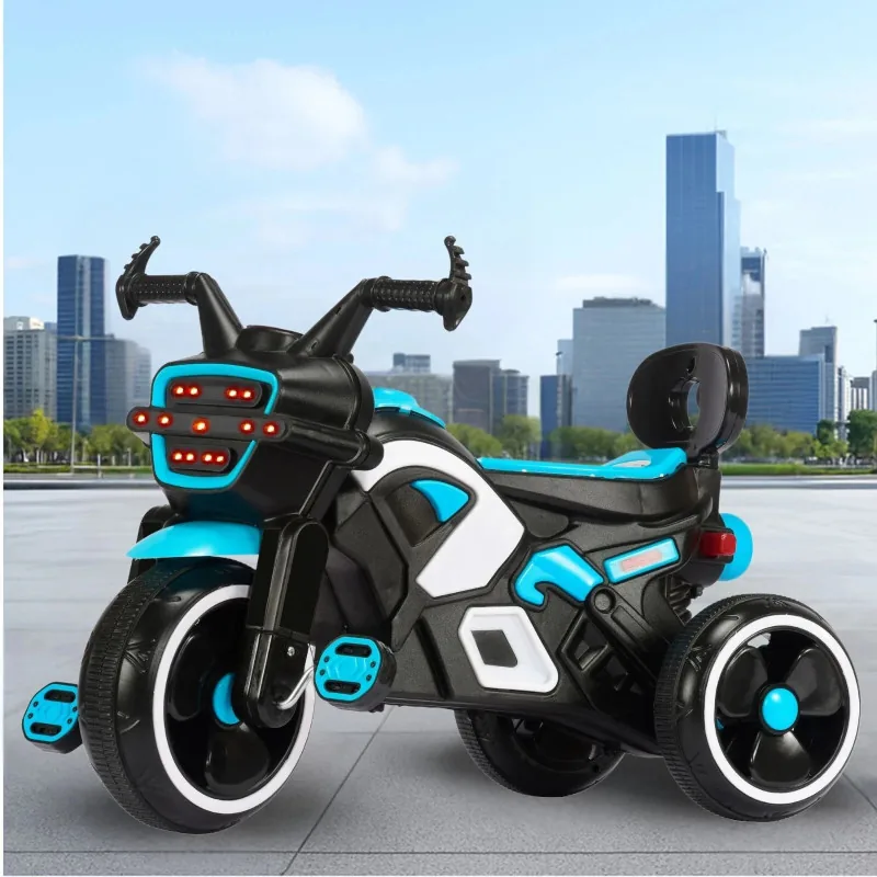 Little Olive RideOn Ranger Bike Pedal for Kids 1-3 Years Rideons & Wagons Battery Operated Ride On (Black, Blue, White)