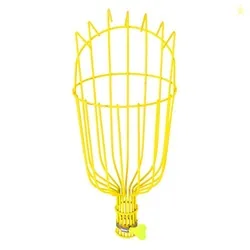 TrustBasket Fruit Picker-Gardening Metal Fruit Picker with Adjustable Pole Fixing Clamp