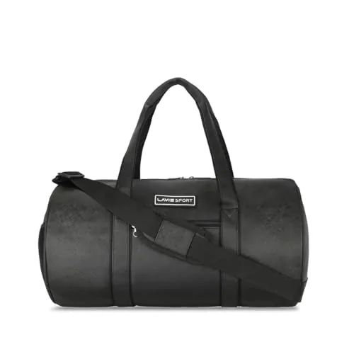 Lavie Sport Olympic Leatherette Unisex Travel Duffle Bag | Stylish & Spacious Weekender Travel Bag | Duffle Bag for Gym, Sports, Training