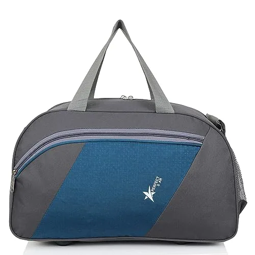 PERFECT STAR 40L Duffle Bags for travellings | Carry Bag for Women Travel | Bag for travellin | Travel Bag for man | Luggage Bags for Women (Grey Teal)