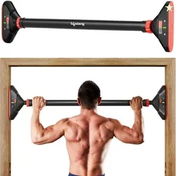 Lifelong LLPB02 Pull Up Bar for Home Workout|Chin Up Bar, 65-95CM|Max User Weight 150kg Pull-up Bar Black
