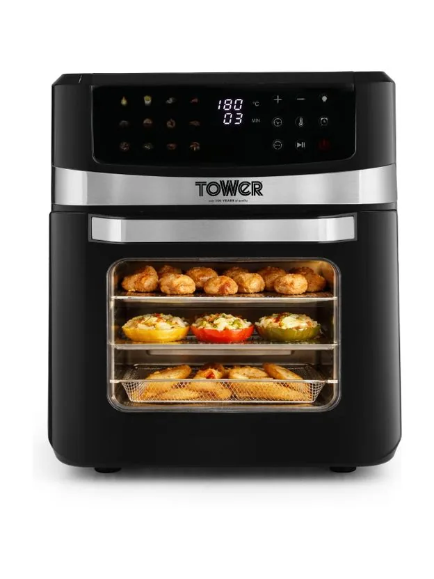 Tower Vortx 12L | 1600W | 12 Preset Menus | Bake, Grill & Roast |...more