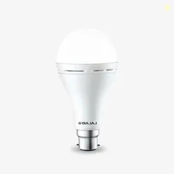 Bajaj LEDZ 12W Rechargeable Emergency Inverter LED Bulb, White | Cool Day Light, Upto 4 Hours Battery, B22D, 1 Year Warranty, Pack of 1