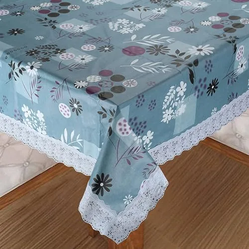 Cread Craft PVC Rectangular Dining Table Cover for 4 Seaters, 40x60 Inches, Multicolour