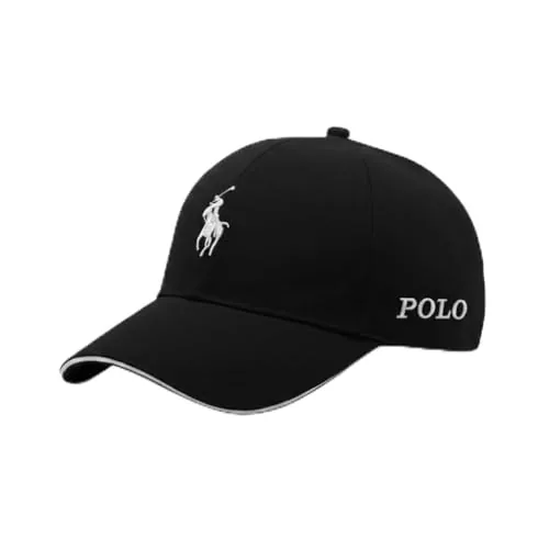 Urban Punk Polo Style Baseball Cap for Men & Women (Pack of 1) – Premium Cotton Adjustable Unisex Hat, Maroon and Black Performance Sports Caps for Gym, Running, and Travel – Breathable & Durable