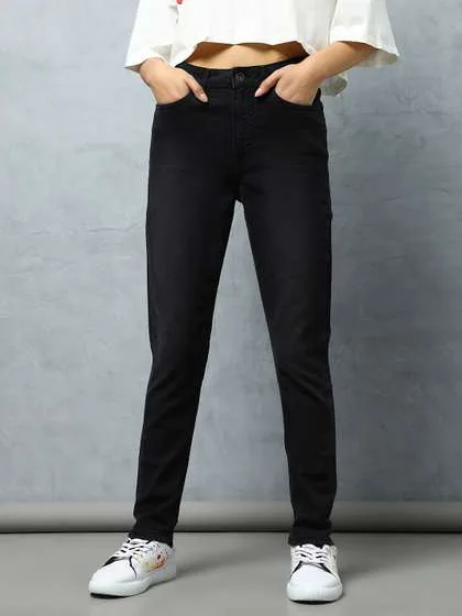 Flying Machine Women Skinny Fit High-Rise Stretchable Cotton Jeans (28) by Myntra