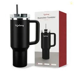 Lifelong Double-Walled Vacuum Insulated Tumbler with Unbreakable Tritan Lid 1200ml | Keeps Drinks Hot for 5 Hours & Cold for 9 Hours | Recycled