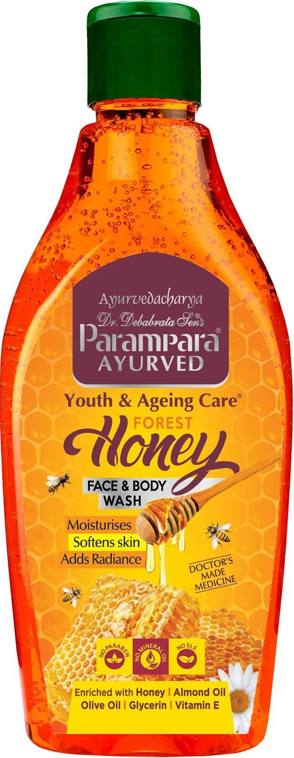 Parampara Ayurved Honey Face & Body Wash Skin Moisturizing Soft & Glowing Face Wash
