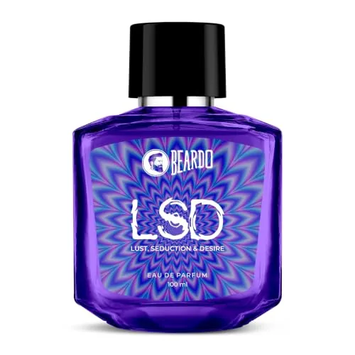 BEARDO Perfume LSD Eau De Parfum, Amber Spicy Scent, Strong EDP Long Lasting Fragrance Concentrated Sprays, Gift For Men, Husband, Boyfriend, 100 ml, Pack of 1