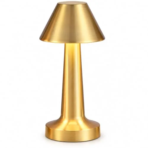Table Lamp Cordless Touch Control Gold Iron LED Night Light Pack of 1