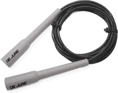 De Jure Fitness Adjustable Slim Shape Skipping Rope for Weight Loss & Fitness | PVC Speed Jump Rope with Comfortable Grip Handles | Adjustable Length for Kids & Adults