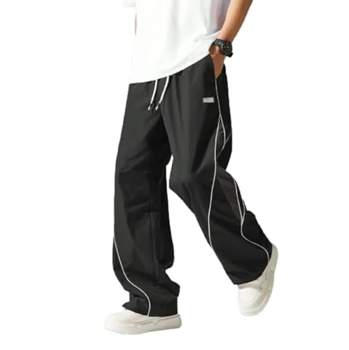 Lymio Track Pant for Men || Regular Fit Jogger Track Pant (TP-80-Black-M)