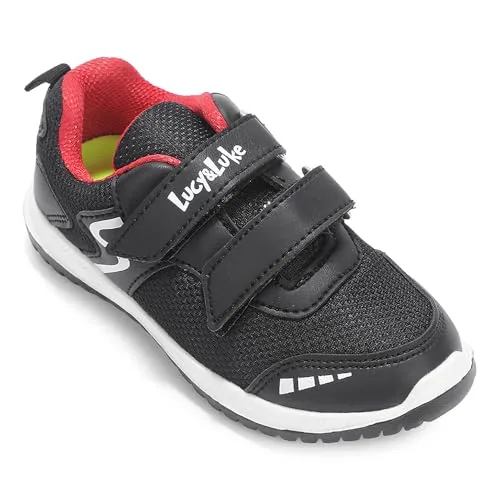 Liberty Lucy & Luke JAMIE-K2E Black Sports Non Lacing Walking Shoes for Kids - 07C