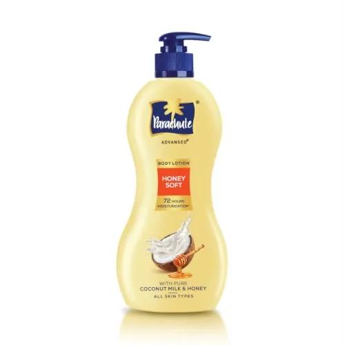 Parachute Advansed Honey Soft Body Lotion, With Honey, 100% Natural, Dry Skin Moisturizer, Silky Smooth Skin, 600ml