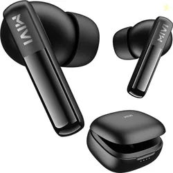 Mivi Duopods K2, 40Hrs PT, HD Call, Fast Charging, 50ms Latency,IPX4, Voice Asst.5.3v Bluetooth Headset (Black, True Wireless)