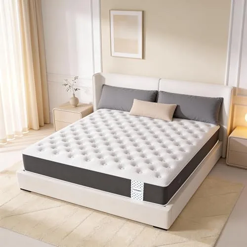 Florance Premium Flip Dual Comfort Mattress with Pain Relief Technology, 3 Layers, Reversible Medium Soft & Firm Side, Quilted Knitted Fabric, King Size Mattress, 10 Years Warranty, 72x72x4