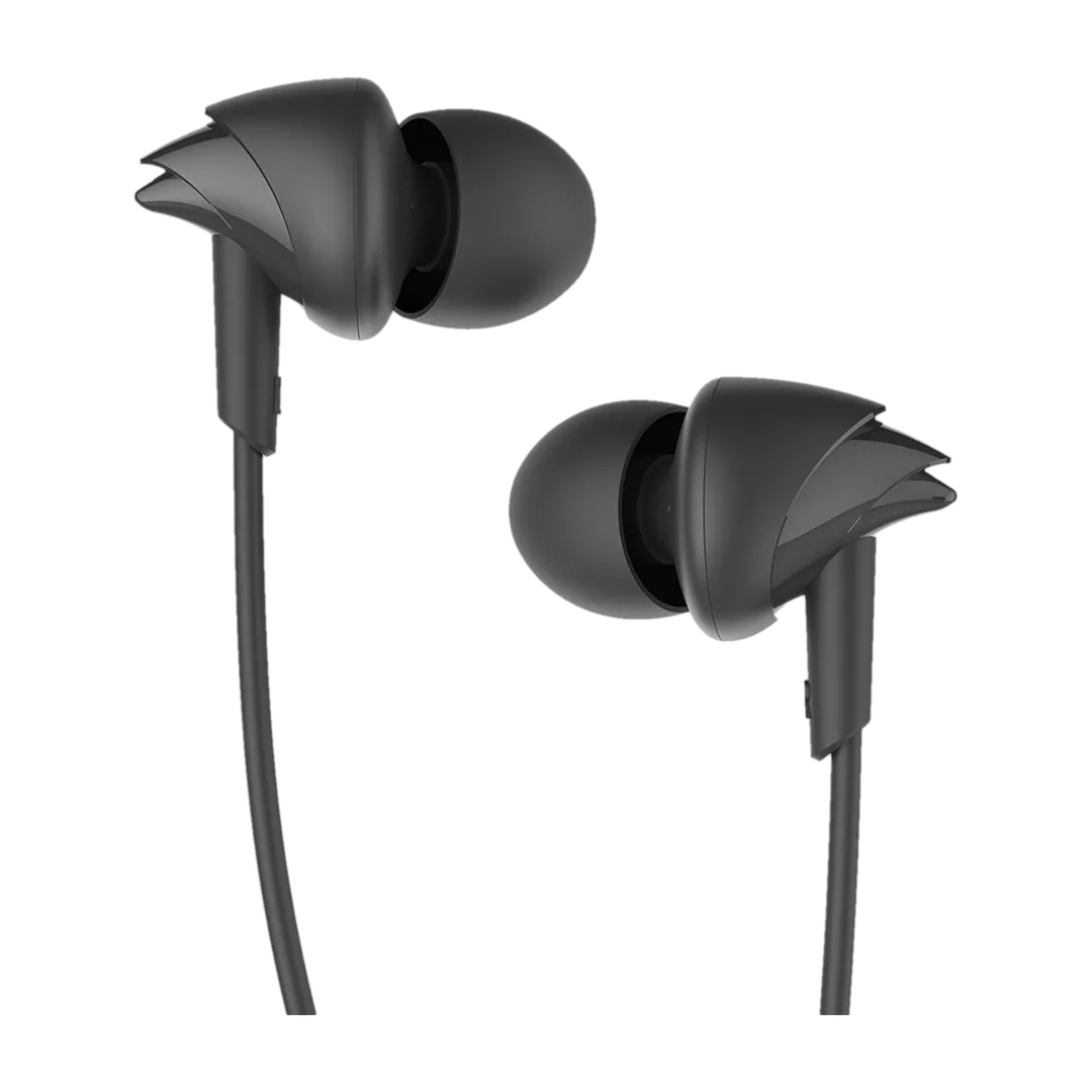 boAt boAt Bassheads 100 Wired Earphones Wired Headset Black, In the Ear