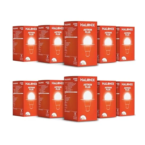 Halonix 10W B22 LED Cool Day Light Bulb, Pack of 10