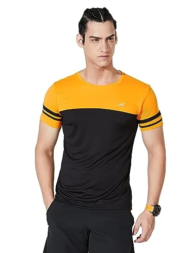Amazon Brand - Symbol Men's Regular Fit T-Shirt AW17-SYSP-03_Orange_L