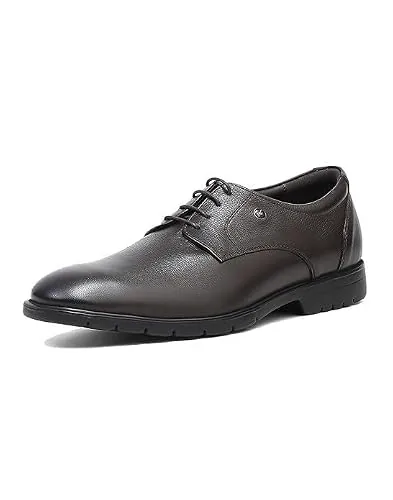 Monte Carlo Men's Leather Mild Derby Shoes - 201864FW-2-6 Brown