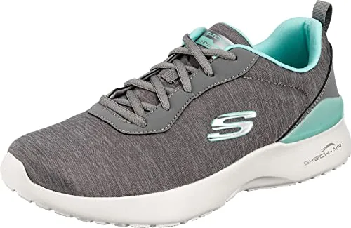 Skechers Womens Skech-AIR Dynamight-Paradise GYMN Walking Shoe - 3 UK (6 US) (149344) Gray/Mint