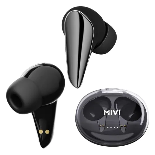 Mivi DuoPods Wave Earbuds, 70H Playtime, Bluetooth 5.3, AI ENC, TWS