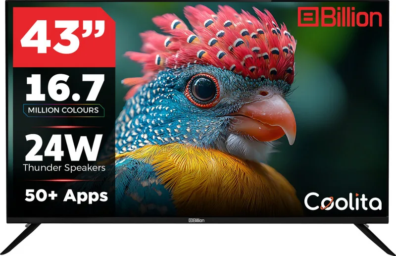 Billion 109 cm (43 inch) Full HD LED Smart Coolita TV 2026 Edition (43FHDCDBEE5B)