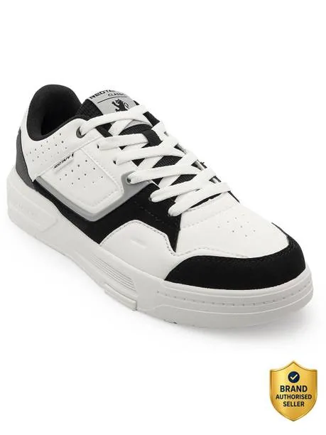 RED TAPE Mens Lifestyle Sneakers for Clean Comfort and Casual Fit Sneakers For Men White, Black , 8