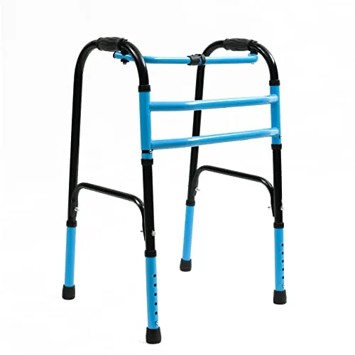 Physiqo Plain Double Bar Frame Balanced Adjustable Adult Walker(Multicolor,Design 34