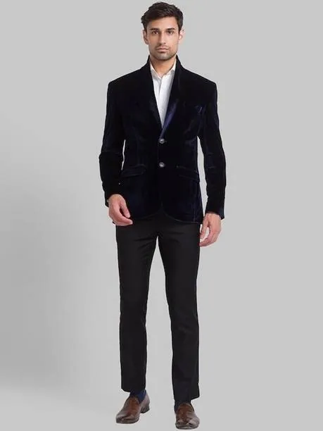 Men 2 Piece Suit Solid Suit