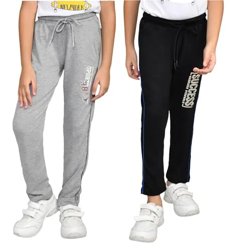 Lux Cozi Boy's Premium Combed Cotton Track Pants_COZI_Boyz_401_BLK_GM_55_2PC