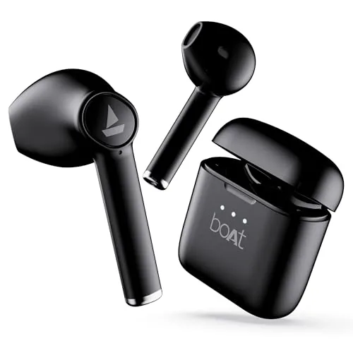 boAt Airdopes 131 with 60 Hrs Playback, ASAP Charge Truly Wireless Bluetooth in Ear Earbuds with Mic (Active Black)