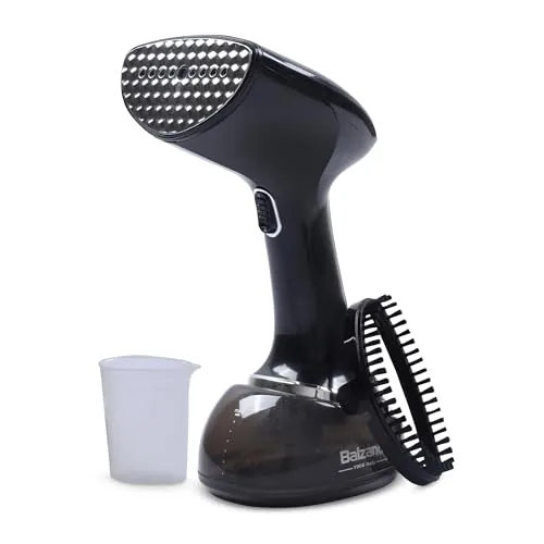 Balzano Garment Steamer 1700W for Clothes | Portable Handheld Steamer Iron | 360ml Tank, 30s Heat-Up, 28g Continuous Steam | Horizontal/Vertical Use | Easy Refill, Fabric Brush (Black)